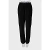 Corduroy joggers with elastic band