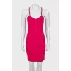 Pink dress with raised seams
