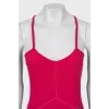 Pink dress with raised seams