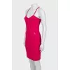 Pink dress with raised seams