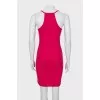 Pink dress with raised seams