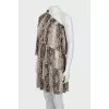Animal print dress with ruffles