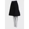 A-line denim skirt