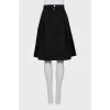 A-line denim skirt