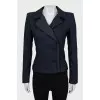 Blue double-breasted jacket