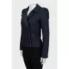 Blue double-breasted jacket