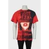 Men's oversized printed T-shirt