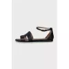 Black sandals Santorini