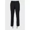 Men's striped wool trousers