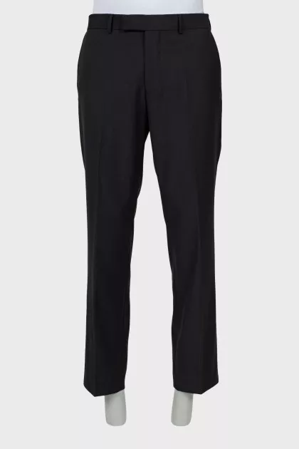 Men's striped wool trousers