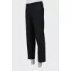 Men's striped wool trousers