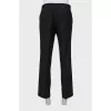 Men's striped wool trousers