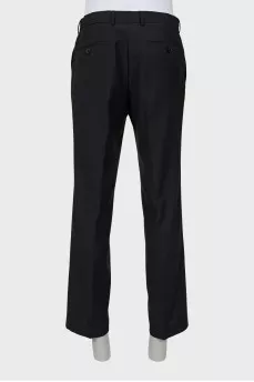 Men's striped wool trousers