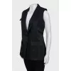 Fitted vest with patch pockets