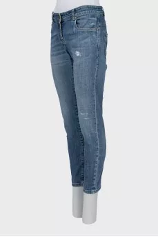 Джинсы на средней посадке slim fit