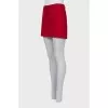 Wool mini skirt with tag
