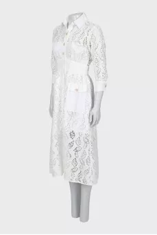Midi dress with buttons