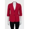 Red jacket with rhinestones on the back