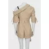 Beige one shoulder dress