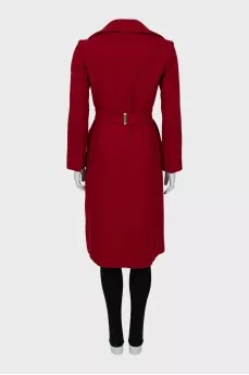 Fitted coat with gold hardware