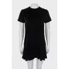Velor mini A-line dress
