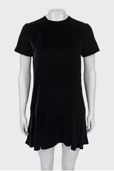 Velor mini A-line dress