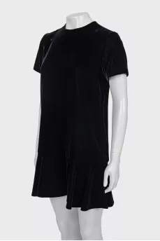 Velor mini A-line dress