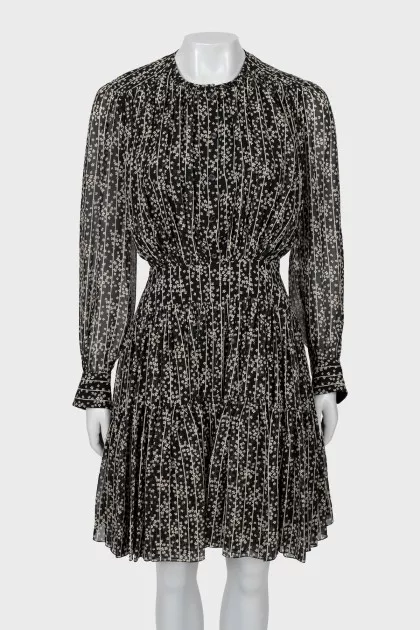 Long sleeve floral dress