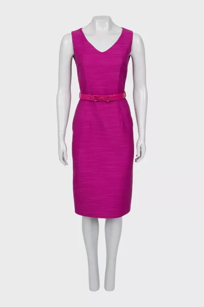 Pink fitted dress