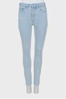 Светло-голубые джинсы skinny fit