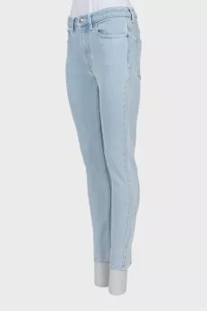Светло-голубые джинсы skinny fit