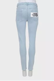 Светло-голубые джинсы skinny fit