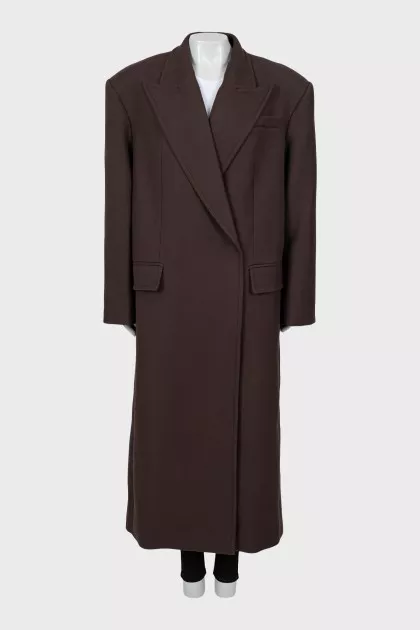 Oversized wool coat
