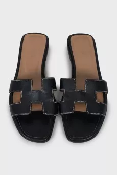 Leather slides Oran 