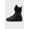 Black high boots