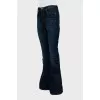 Flared jeans with gold shimmer