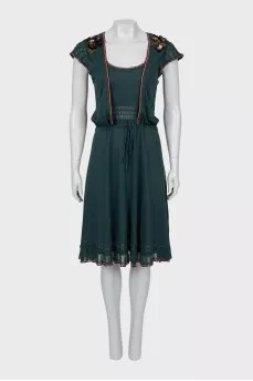 Knitted dress decorated with sequins