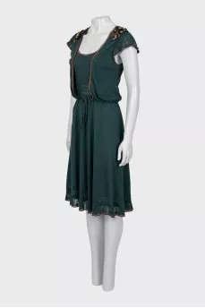 Knitted dress decorated with sequins