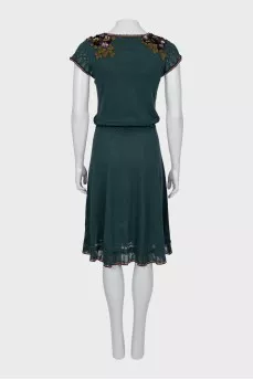 Knitted dress decorated with sequins