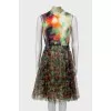 Abstract print slip dress