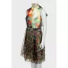 Abstract print slip dress