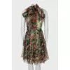 Abstract print slip dress