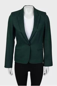 Wool jacket in fine print