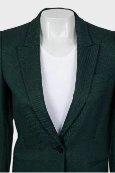 Wool jacket in fine print