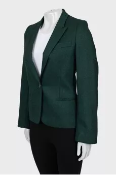 Wool jacket in fine print