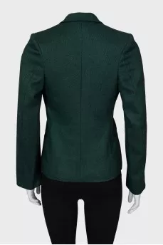 Wool jacket in fine print