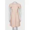 Silk dress with collar