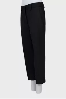 Cropped banana trousers with arrows