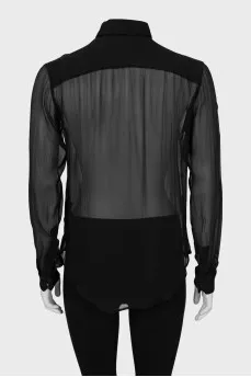 Translucent silk shirt