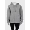 Gray oversized sweatshirt